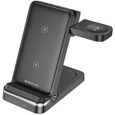 شارژر وایرلس مشکی بروفون مدل BQ33